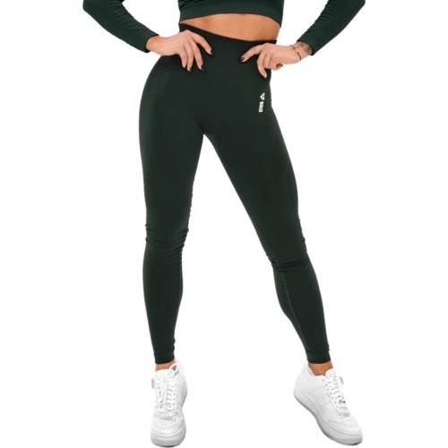 Sieviešu legingi Boco Wear Bottle Green Cropped - Green