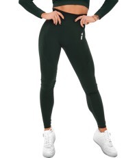 Sieviešu legingi Boco Wear Bottle Green Cropped - Green