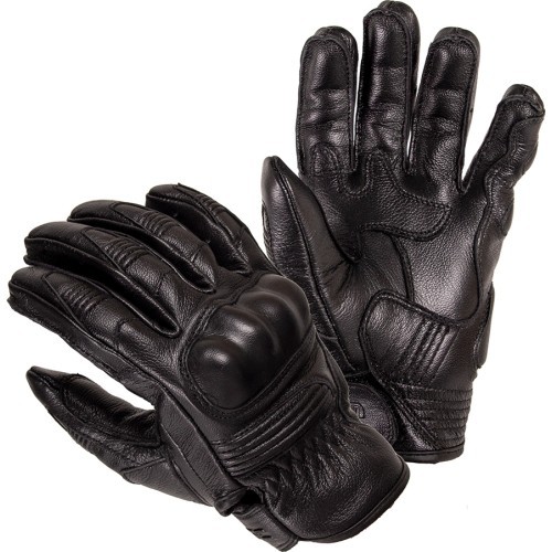Мотоперчатки W-TEC Trogir Leather Motorcycle Gloves - Чёрный