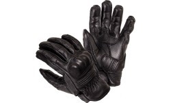 Leather Motorcycle Gloves W-TEC Trogir - Black