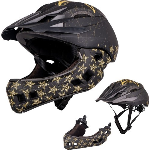 Downhill Helmet W-TEC Delgada - Golden Stars