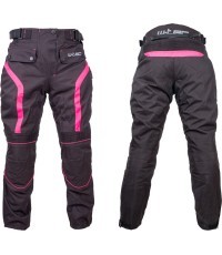 Женские мотоциклетные брюки W-TEC Durmanes Lady - Black-Pink
