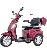 Трехколесный электрический самокат inSPORTline Zorica - Burgundy