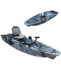 Salokāma kajaks ar pedāļiem inSPORTline Rhoner Urban Camo