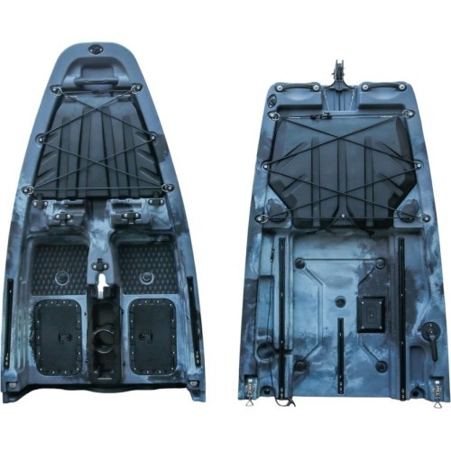 Salokāma kajaks ar pedāļiem inSPORTline Rhoner Urban Camo