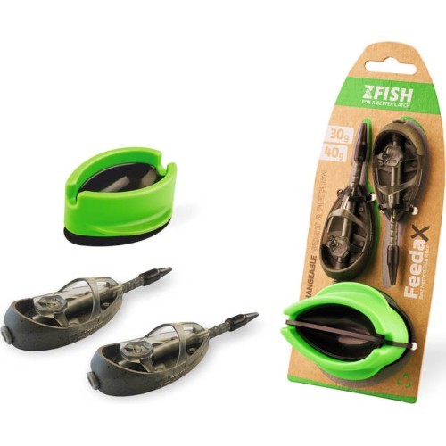 Barotavas komplekts ZFISH Method Feeder Feeda X 30,40 g ar veidni