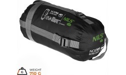 Ультралёгкий спальный мешок NILS Camp NC1705, чёрно-зелёный