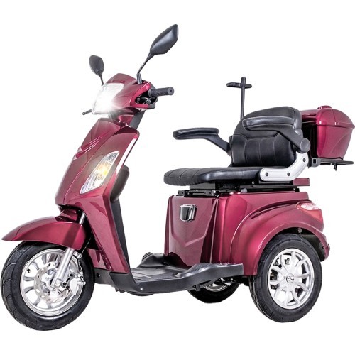 Trīsriteņu elektriskais skrejritenis inSPORTline Zorica Lion -  Burgundy 