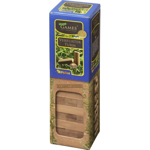 Падающая башня Philos Bamboo, 6,6x6,6x25,5 см