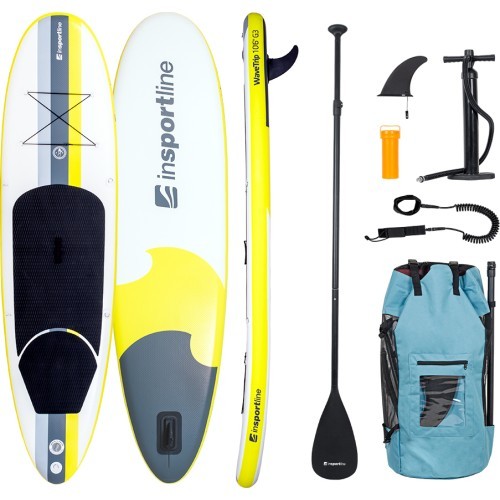 SUP-доска с аксессуарами inSPORTline WaveTrip 10’6” G3 - Жёлтый