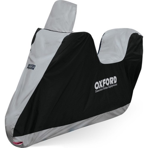 Motorollera pārsegs Highscreen Oxford Aquatex, melns/sudraba