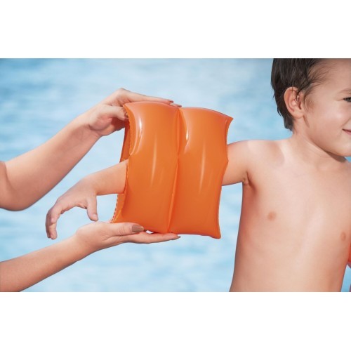Oranžas BESTWAY peldēšanas piedurknes bērniem 25x20 cm