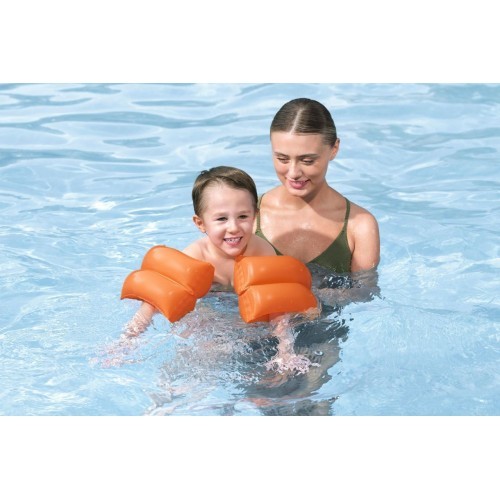 Oranžas BESTWAY peldēšanas piedurknes bērniem 25x20 cm