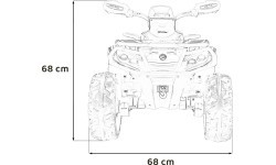 Quad Can Am Outlander ATV with Remote Control Red