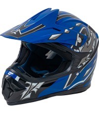 Enduro Motorcycle Helmet Blue M