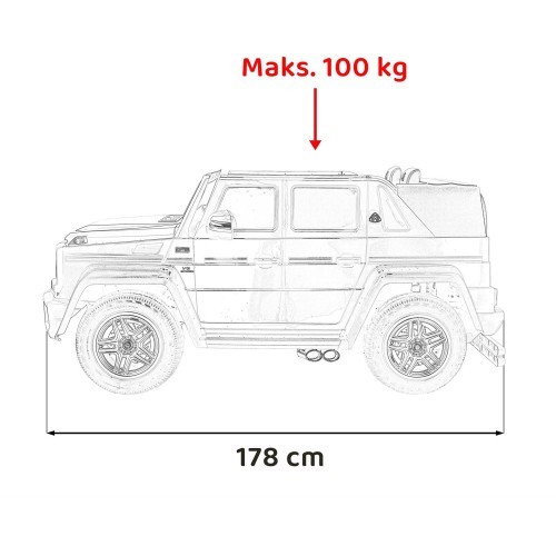 Электромобиль Mercedes-Benz Maybach G650 STRONG чёрный