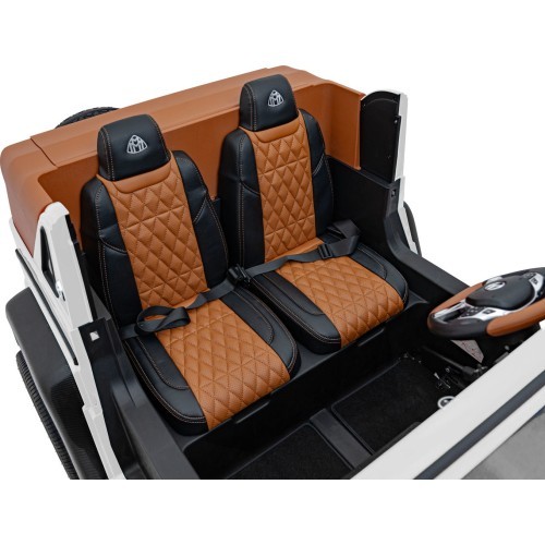 Elektromobilis Mercedes Benz Maybach G650 Strong, balts