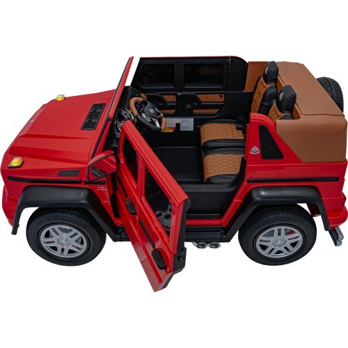 Elektromobilis Mercedes Benz Maybach G650 Strong, sarkans