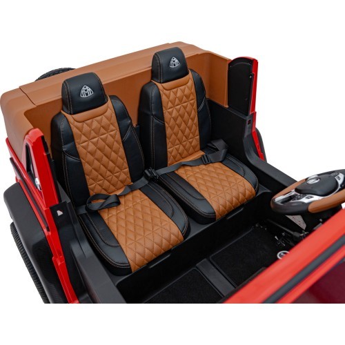 Elektromobilis Mercedes Benz Maybach G650 Strong, sarkans