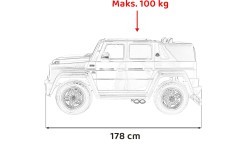 Elektromobilis Mercedes Benz Maybach G650, zils