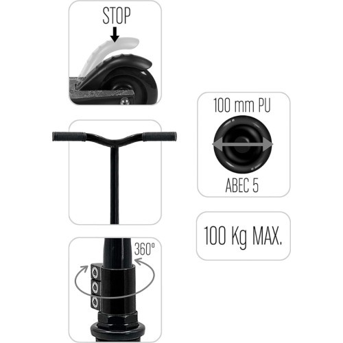 Трюковой самокат Skids Control Carbon