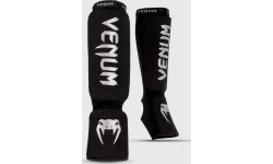 Venum Kontact apakšstilbu sargi - melns/sudrabs