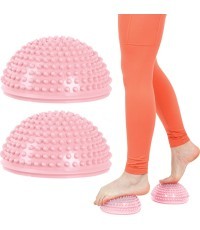 Balansa un pēdu masāžas paliktnis inSPORTline Uossia - Light pink