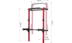 KLT23 FOLDING POWER RACK RED HMS