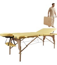 Массажный стол inSPORTline Japane 3-Piece Wooden - Gold