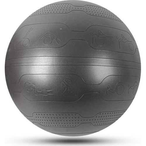 Vingrošanas bumba inSPORTline Stretch Ball 75 cm - Melna
