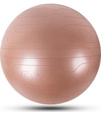 Treniņu bumba inSPORTline Stretch Ball 75 cm - Mocha mousse