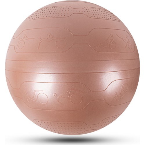 Vingrošanas bumba inSPORTline Stretch Ball 75 cm - Mocha mousse
