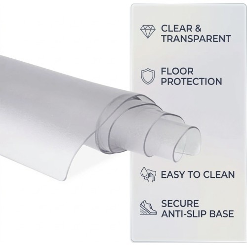 Caurspīdīgs aizsargpaklājs inSPORTline Proteko Clear 220 x 100 x 0,15 cm