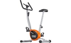 Велотренажер One Fitness RW3011, серебристо-оранжевый