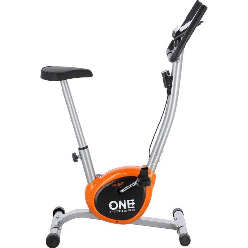 Velotrenažieris One Fitness RW3011, sudraba-oranžs
