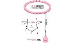 HHW02 HULA HOP LIGHT PINK WITH WEIGHT HMS