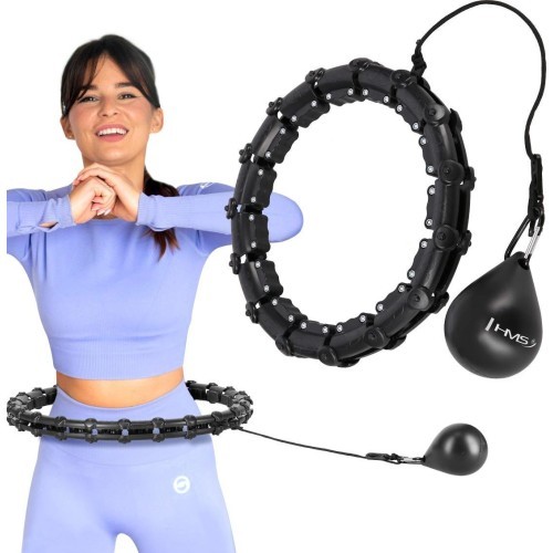 HHW02 HULA HOP BLACK WITH WEIGHT HMS