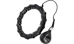 HHW11 PLUS SIZE HULA HOOP BLACK WITH WEIGHT HMS