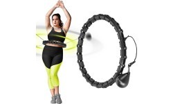 HHW11 PLUS SIZE HULA HOOP BLACK WITH WEIGHT HMS