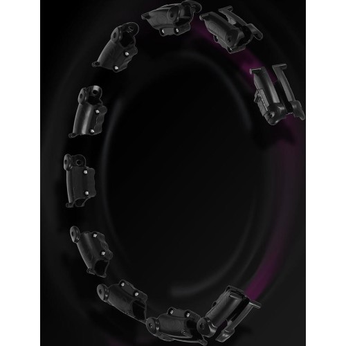 HHW11 Plus Size melns hula riņķis ar svaru HMS
