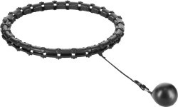 HHW11 Plus Size melns hula riņķis ar svaru HMS