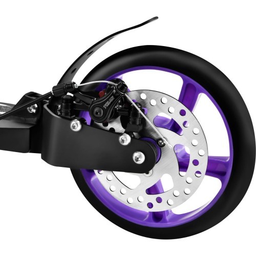 Фиолетовый самокат Nils Extreme HM124T с дисковым тормозом