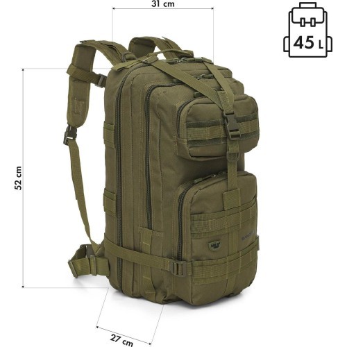 Тактический рюкзак NC3902 Ranger, зеленый, 45 л, NILS Camp