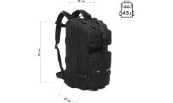 Тактический рюкзак NC3902 Ranger, черный, 45 л, Nils Camp