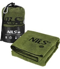 NCR15 MILITARY KHAKI MICROFIBER TOWEL 120x60 см Nils Camp