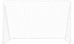 Futbola vārti ar tīklu un mērķa paneli NILS BR240P 2in1 240x150x90 cm