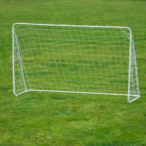 Futbola vārti ar tīklu un mērķa paneli NILS BR240P 2in1 240x150x90 cm