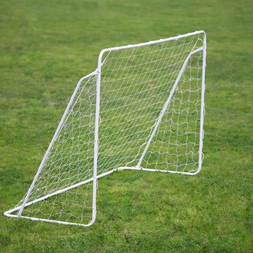 Futbola vārti ar tīklu un mērķa paneli NILS BR240P 2in1 240x150x90 cm