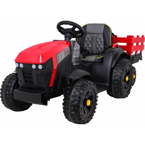 Traktors Titanium ar piekabi, sarkans