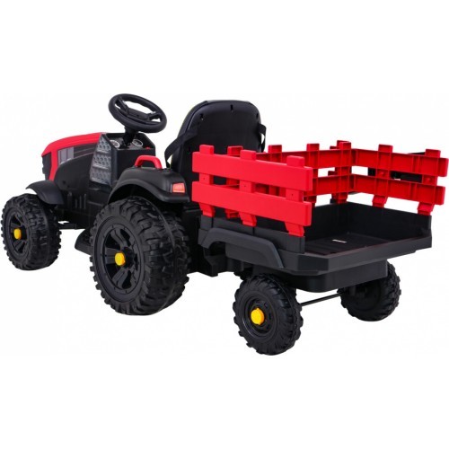 Tractor Titanium With Trailer Red